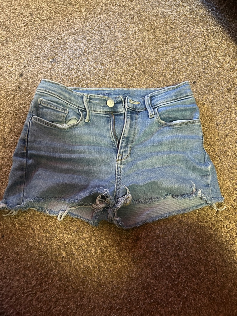 Old Navy Frayed Hem Denim Cutoff Shorts - Blue Wash